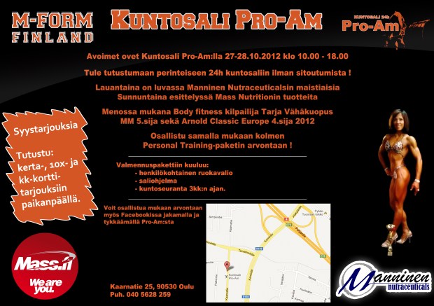 Avoimet Ovet Kuntosali Pro-Am:lla